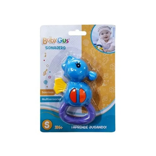 Sonajero baby gus 13 cm surtido en blister