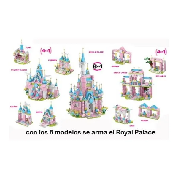 Assemble blocks castle