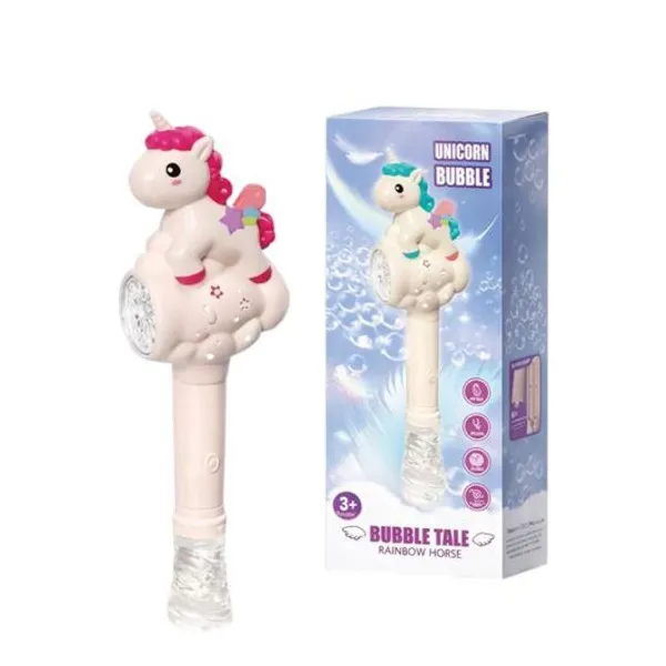 Burbujero unicornio con luz en caja 11x29x7 cm 744570/hm50400