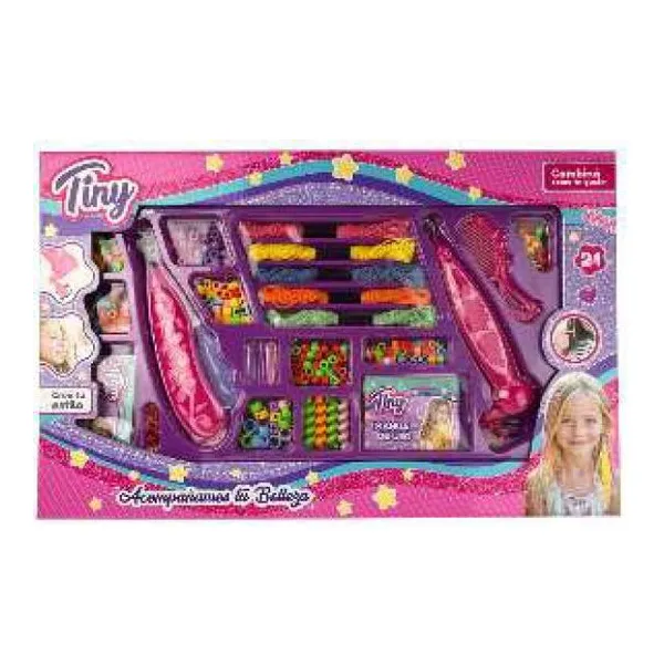 Set doble trenzador con bijouterie para pelo Tiny