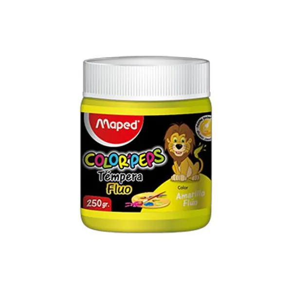 Témpera Maped pote x250 g fluo amarillo