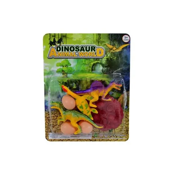 Set de dinosaurios 7 piezas en blister 18x22.5x4 cm