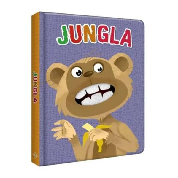 Jungla de 16 x21 cm 10 páginas troqueladas, con divertidas bocas en fieltro