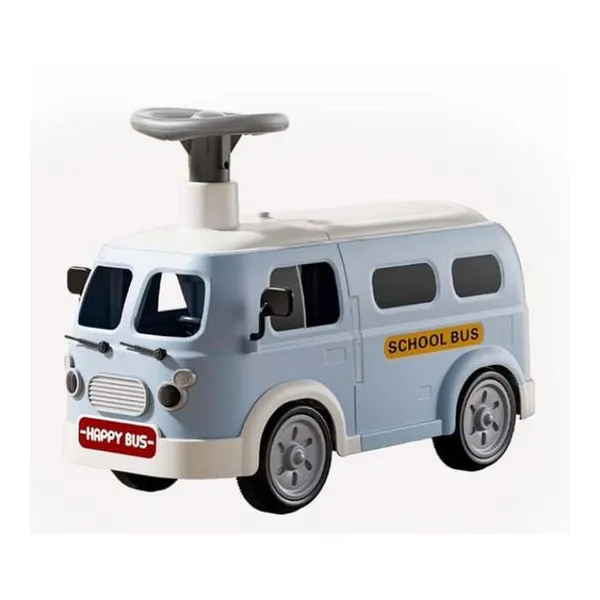 Andador bus funny land celeste con luz y sonido 53x22x37 cm