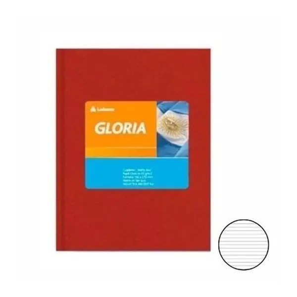 Cuaderno 16x21 rayado t/d araña rojo 84h Gloria