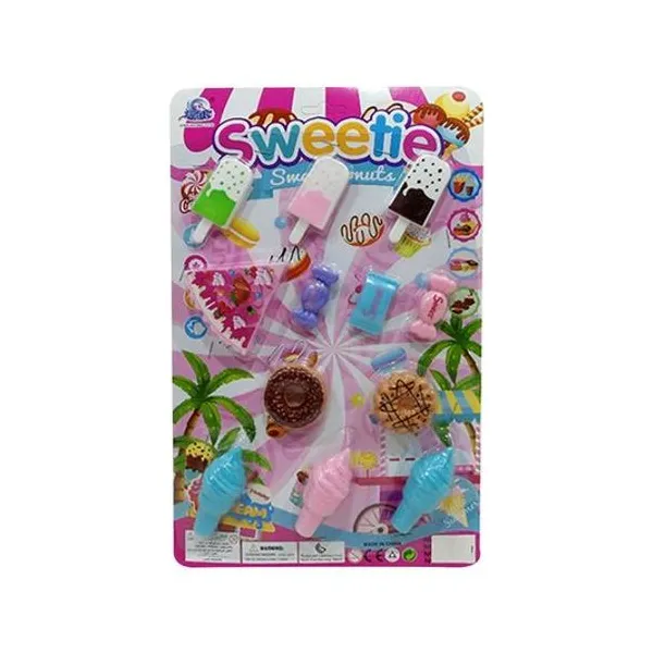 Set de comida 12 piezas en blister 21x33 cm