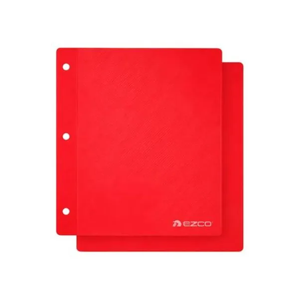 Carpeta n.° 3 dos tapas pvc roja Ezco