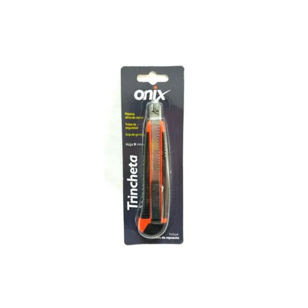 Trincheta chica onix sx900-9 mm cuerpo goma/acero regul.x5 filos