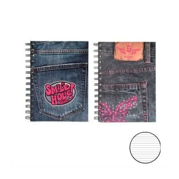 Cuaderno 13x18 cm rayado 80 hojas tapa flexible con espiral everithing Skora