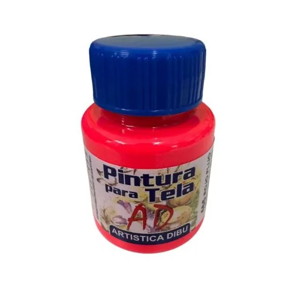 Pintura ad para tela fluo 40 ml465 rojo