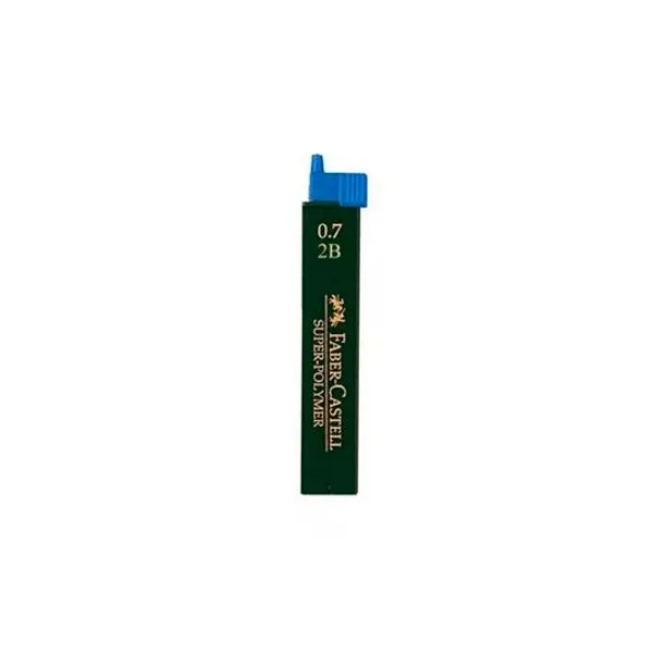 Minas de grafito 0.7 mm 2b caja x12 faber