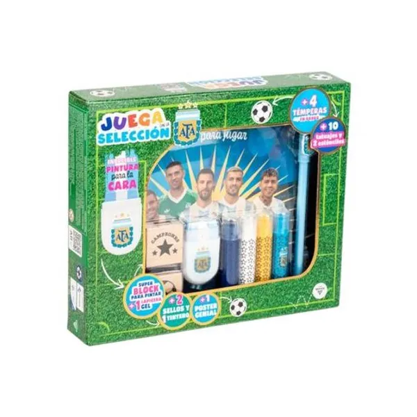 Libro juega con la seleccion con accesorios 25x21x4 cm