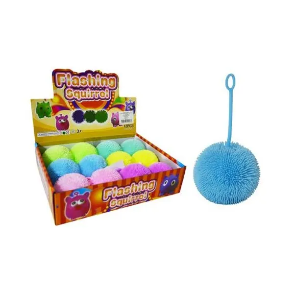 Squishy pelota con luz 8 cm x1 colores surtidos