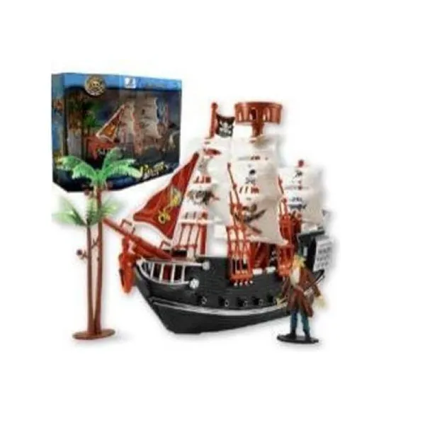 Set barco pirata con accesorios 32 x11 x25,5 cm
