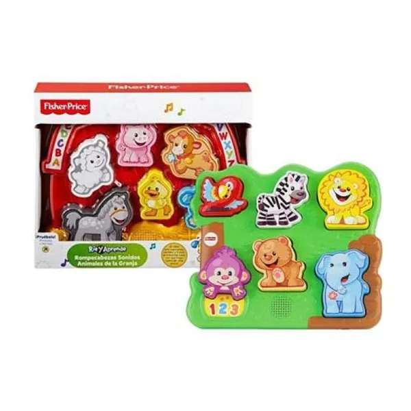 Rompecabezas fisher price rie y aprende sonidos de animales