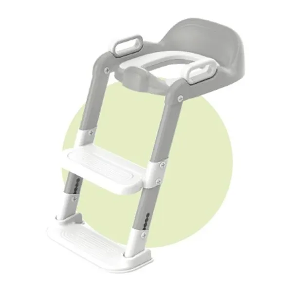 Reductor de inodoro con escalera - gris