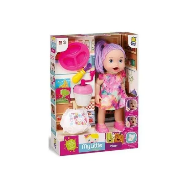 Bebé con set comiditas y mixer en caja 31x40 cm - i