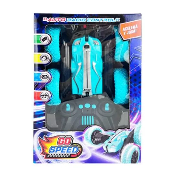 Auto twister radio control 4 funciones go speed 19 x9 x28 cm