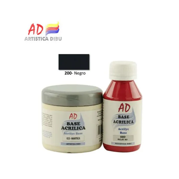 Base acrilica ad 100 ml200- negro
