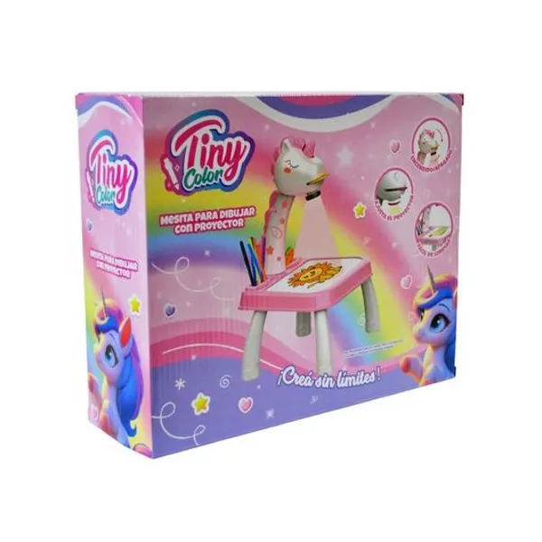 Mesa para dibujar con proyector unicornio Tiny en caja 19x24x9 cm