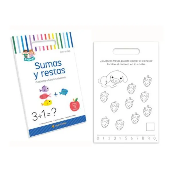 Suma y resta practi cuaderno educativo divertido