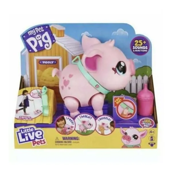 Little live pets piggly es el pequeño cerdito interactivo con más de 25 sonidos