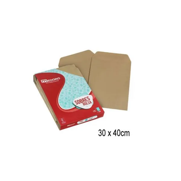Bolsa kraft medoro n.° 9 30 x40 80 grsx 100 unid.