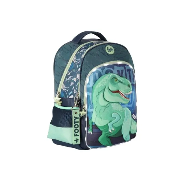 Mochila espalda 18" footy t-rex con luz