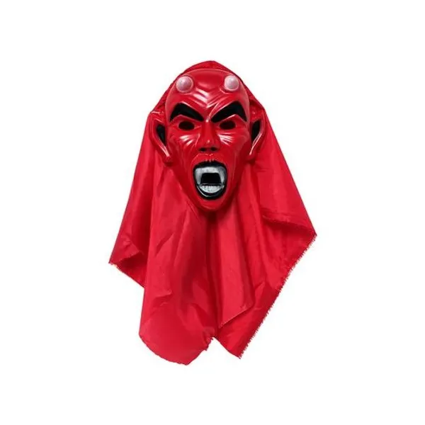 Mascara plástica hellboy con manto x1