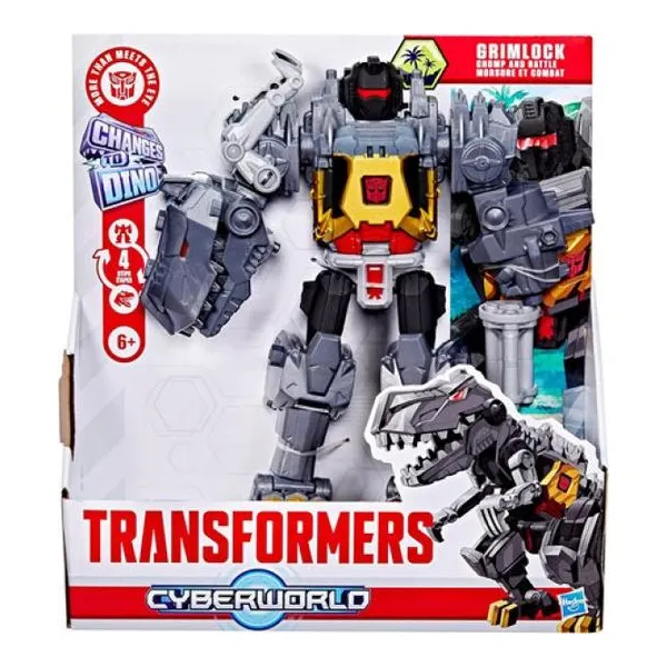 Hasbro transformers - cyberworld figura 23 cm articulado chomp & battle grimlock