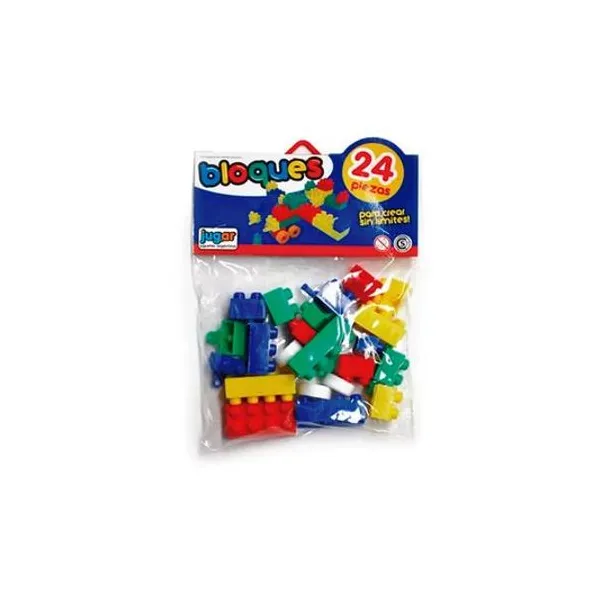 Bloques x24 piezas en bolsa 17x26 cm