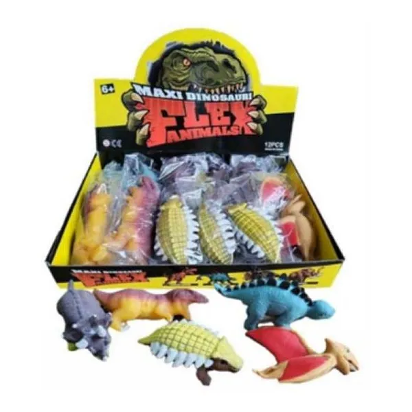 Dinosaurios elasticos 13 cm