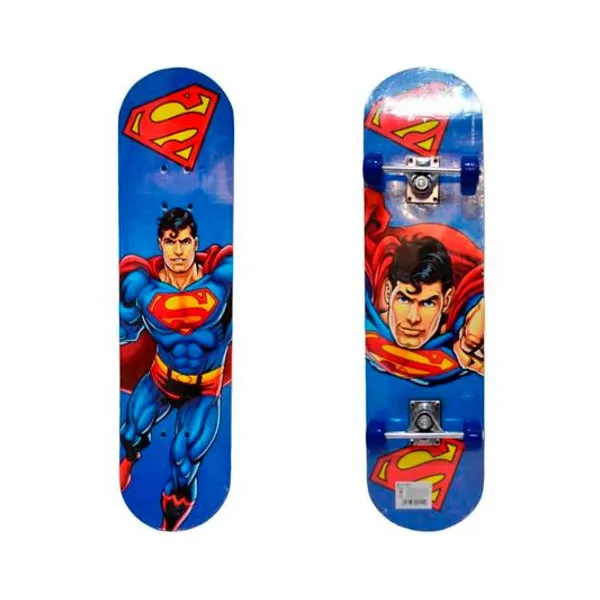 Skate de madera superman 19x78 cm
