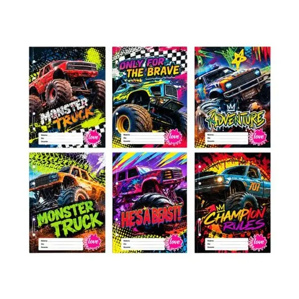 Separador de materias carta monster truck x6 inkdrop