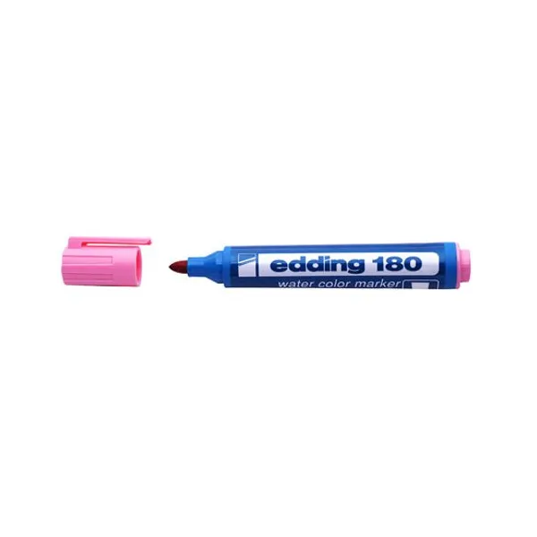 Marcador Edding e 180 al agua para red. rosa