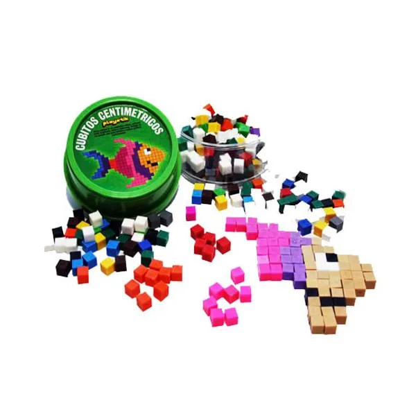 Cubitos centimetricos playstik 300 piezas plástico en estuche