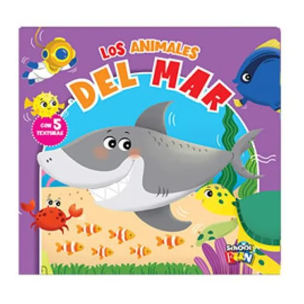 Aprendiendo con texturas. los animales del mar (5 texturas)