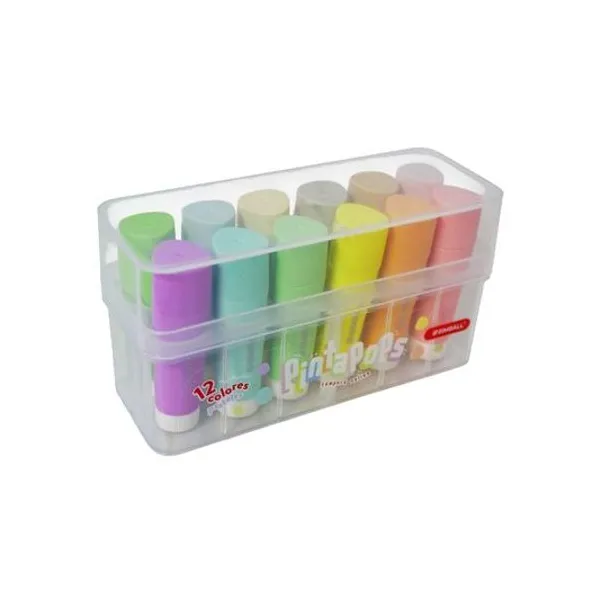 Témpera solida colores pastel caja x12 unidades Simball