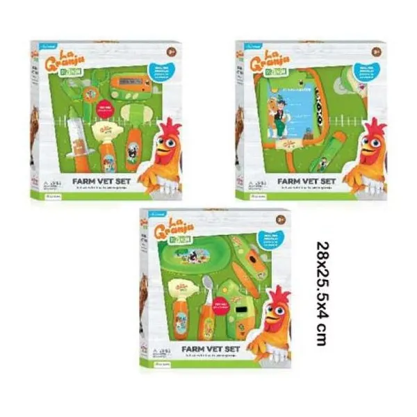 La granja de zenon - set veterinaria en caja chica - 28 x25,5 x4 cm