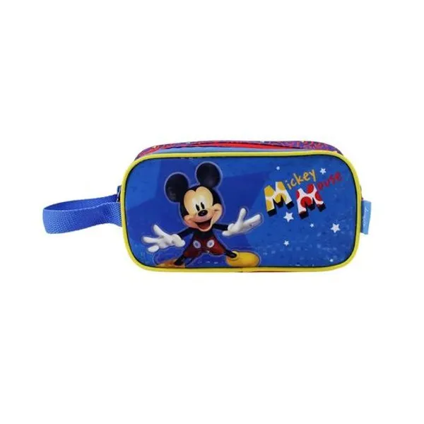 Cartuchera 2 cierres Disney mickey 12x23x8 cm lsyd
