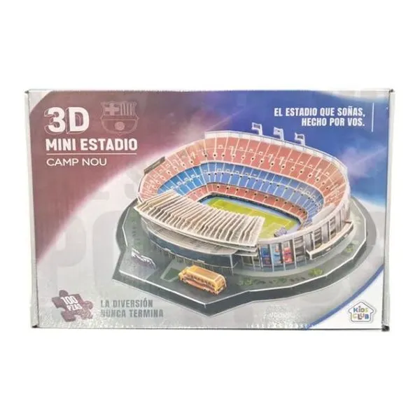 Rompecabezas 3d camp nou barcelona 100 pcs 40 x37 x13 cm