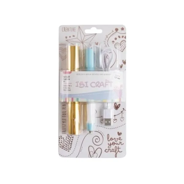 Lápiz térmico ibi craft para termotransferencia 1.5 mm+ foil dorado