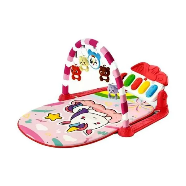Gimnasio interactivo musical para bebé unicornio en caja 89x38x92 cm