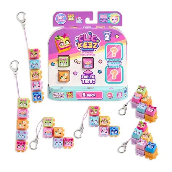 Clickeez - pack x5. divertida línea de mini colec