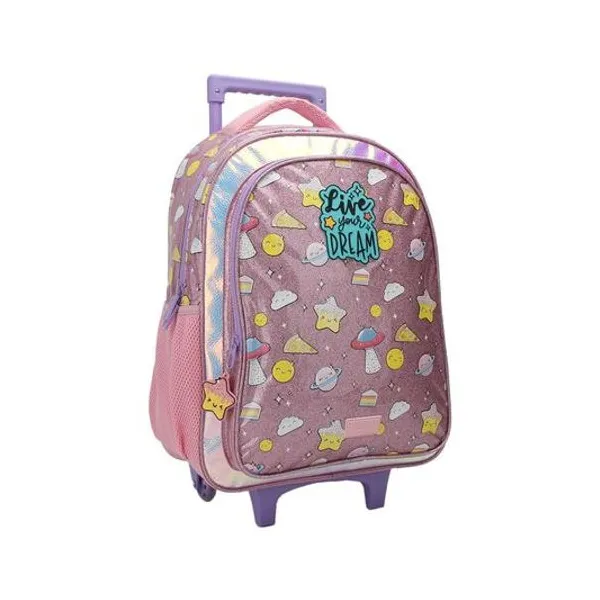 Mochila 18" con carro live your dreams Trendy