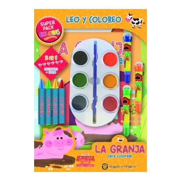 La granja para colorear
