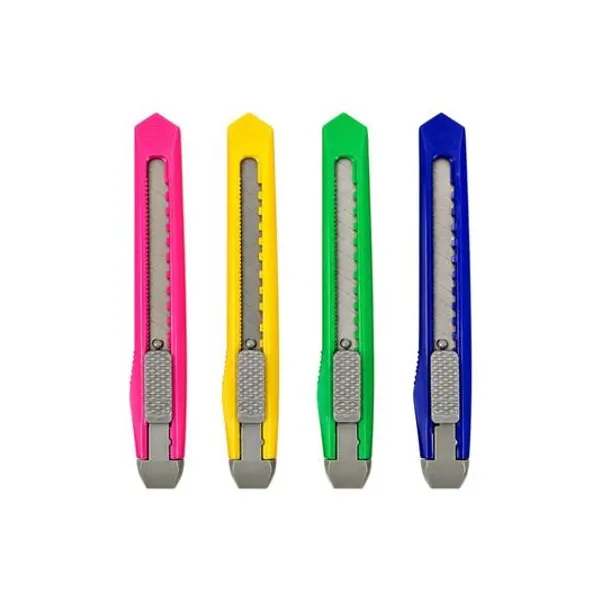 Trincheta 9 mm 12 cm bolsa x1 colores surtidos