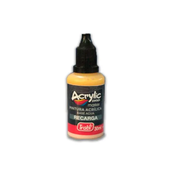 Tinta trabi para marcador acrylic pop al agua 30 mlpiel