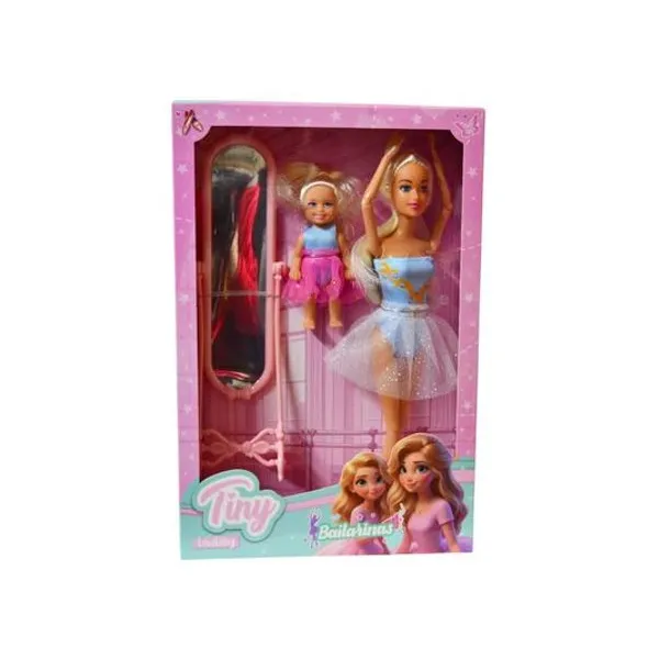 Muñeca Tiny bailarina ballet con accesorios en caja 22x34x5.5 cm