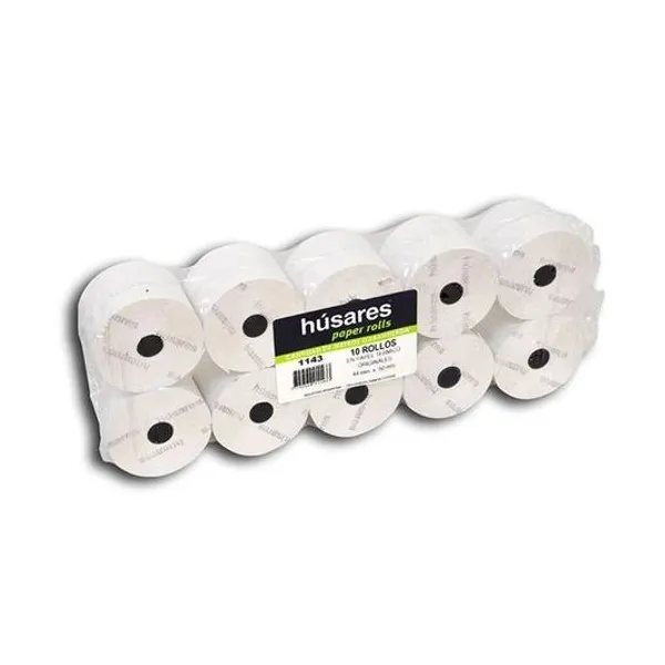 Rollo térmico 44mmx50 mts x10 unidades husares